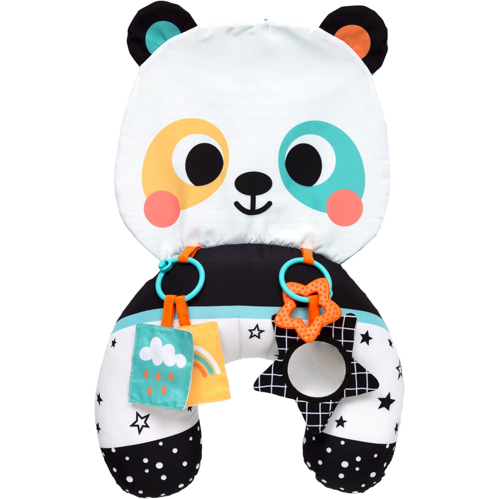 ALMOFADA DE ATIVIDADES INFANTIL PARA BEBÊ PANDA BUBA TUMMY TIME COM MORDEDOR
