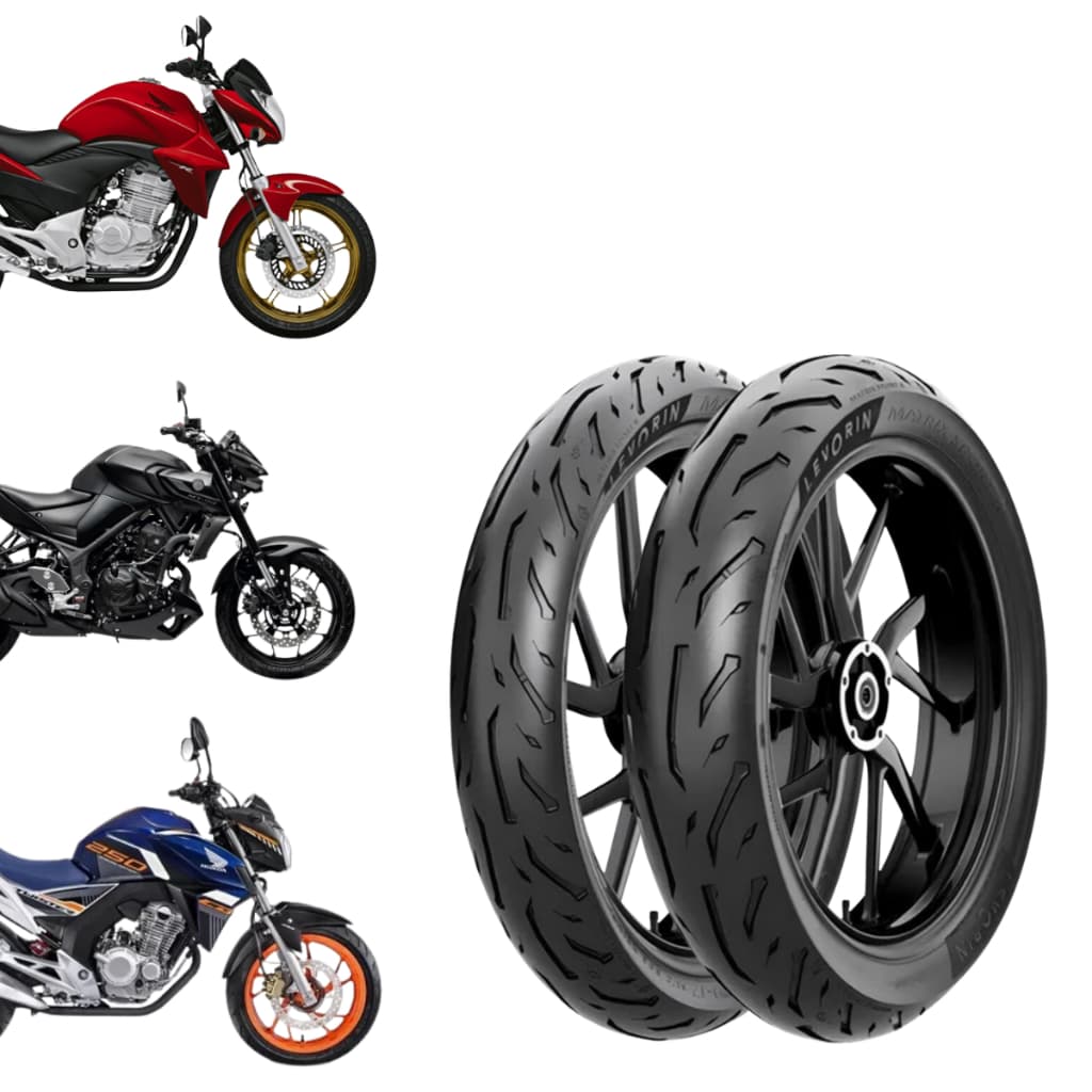 Par pneu Moto 140/70-17 + 110/70-17 Levorin Matrix Sport 2 CB300 Honda Twister