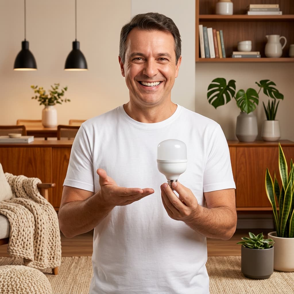 Lâmpada LED Elgin 30W Bulbo T E27 - 2400 Lumens, Eficiência 80LM/W, Luz Branca 6500K
