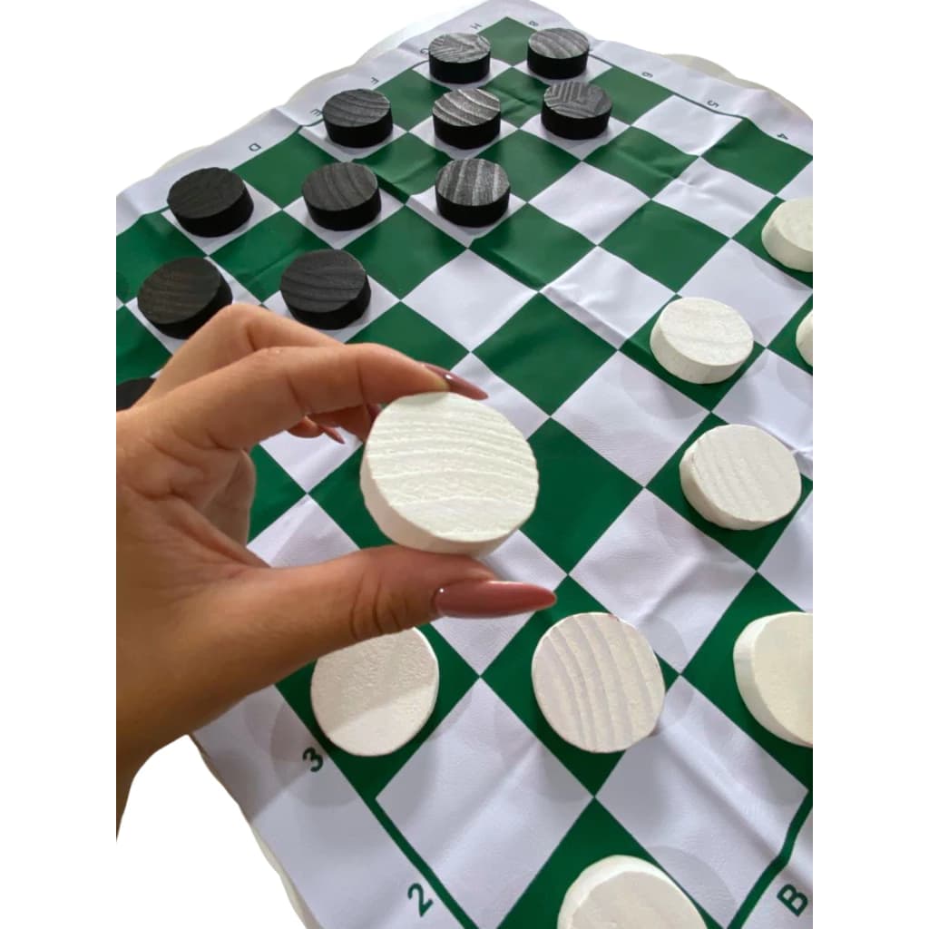 Jogo De Damas Gigante Tabuleiro Escolar Grande Napa 46x46 cm | Toy Trade