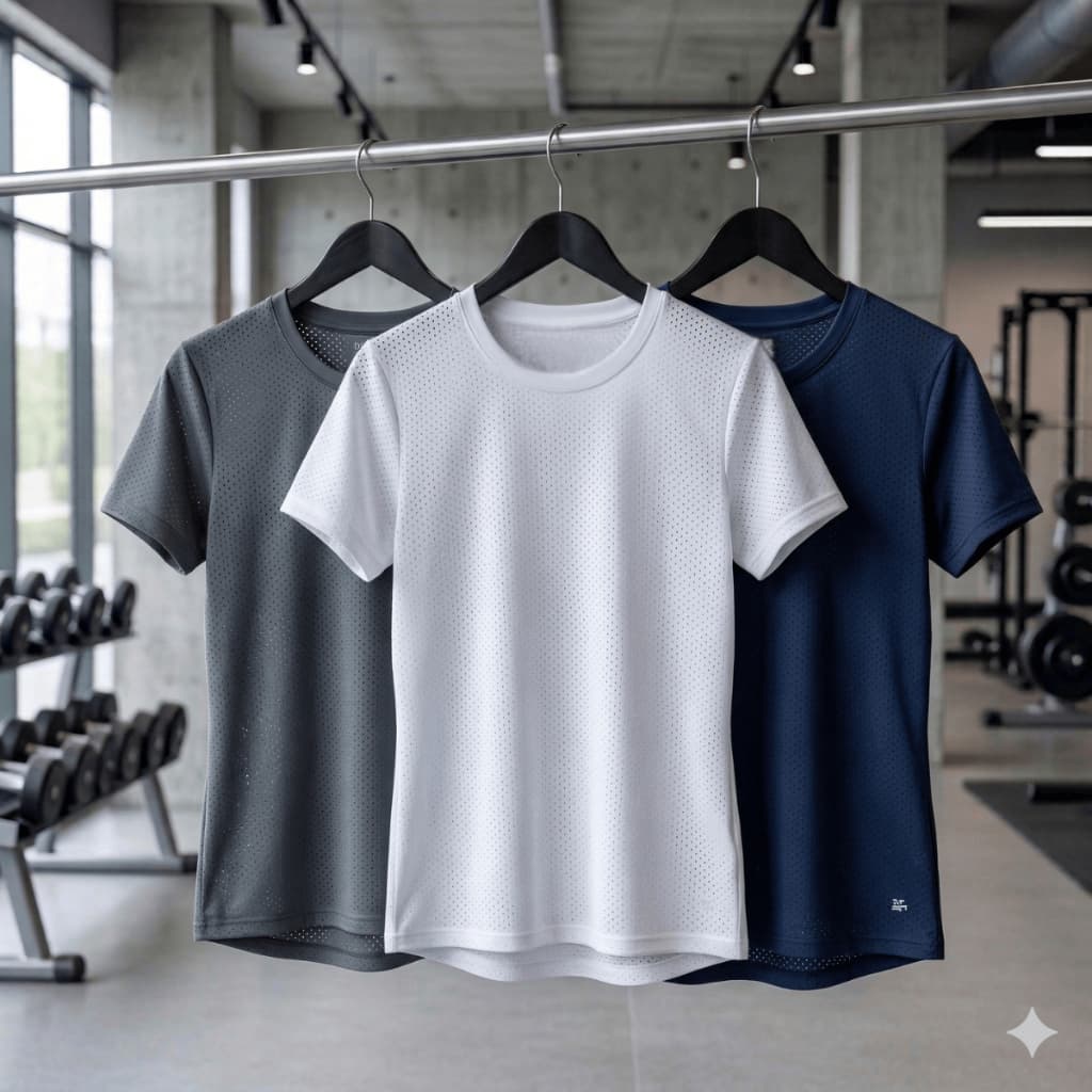 Kit 3 Camisetas Femininas Dry Fit Movimento Livre Academia – Treino e Atividades
