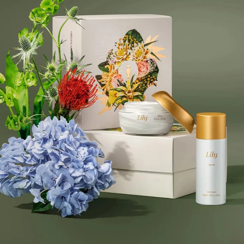 Kit Presente Lily Body Splash 200ml + Hidratante 250g (2 Itens)