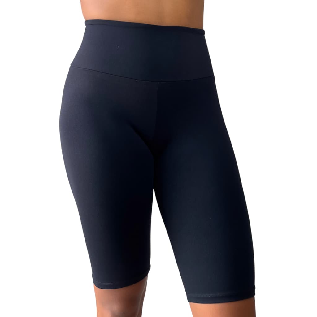 Bermuda Feminina Academia Cintura Alta Fitness Shorts Treino Compressão Ginástica Esportivo Feminino Ciclista
