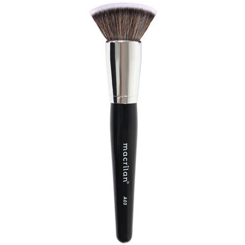 Pincel A03 profissional kabuki reto Macrilan – Linha Max