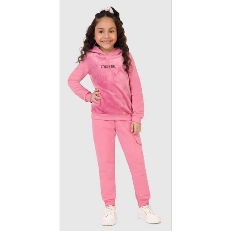 Conjunto Blusão e calça moletom Infantil Menina da Marca Malwee kids