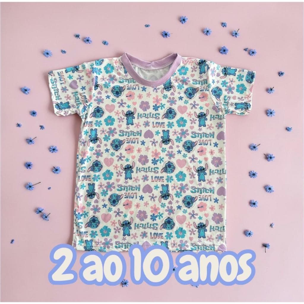 Conjunto Infantil Stitch 3 em 1: Pijama, Brincar e Passear