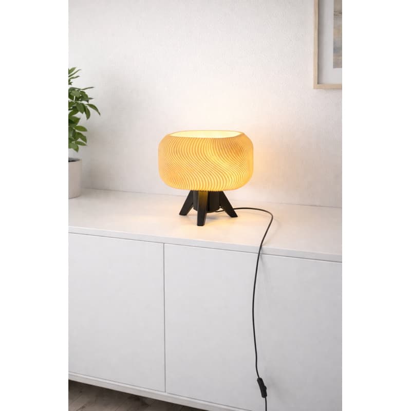 Abajur Aconchego Luz Quente Quarto Sala Mesa Moderno