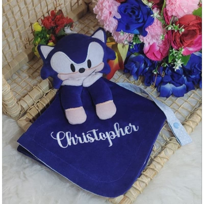 naninha Sonic personalizada com nome do bebê ou sem nome