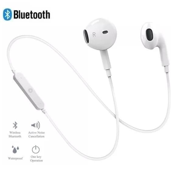 Fone de Ouvido sem Fio Bluetooth 5.0 Intra-Auricular Esportivo S6
