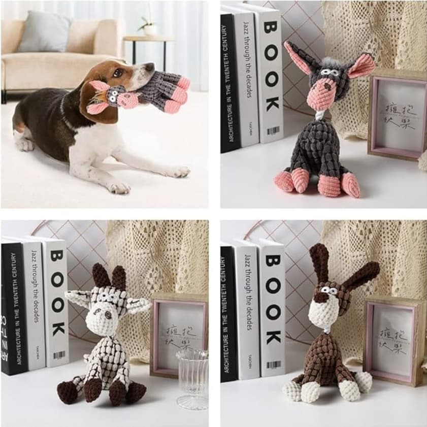 BRINQUEDO DE PELÚCIA PET ANIMAIS SORTIDO 20X6X12CM - C3B - CB2755
