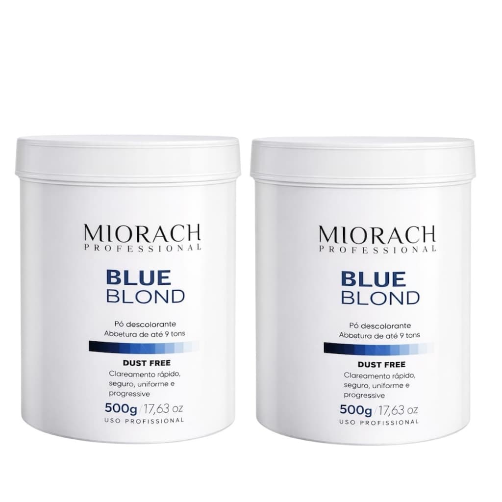 Miorach Po Descolorante Azul Blue Blond Kit 2 Po 500g.NF