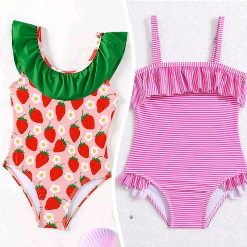 Traje de Banho Infantil Bebê Menina - Maiô Bebê Menina