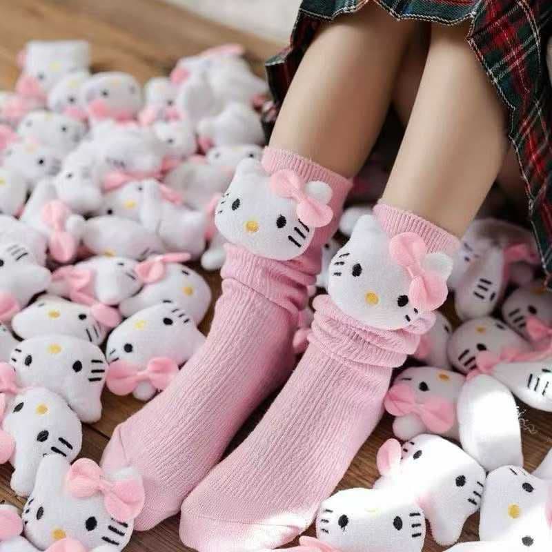 Meias fofas de Personagens - korumi my Melody cano médio 30 ao 40