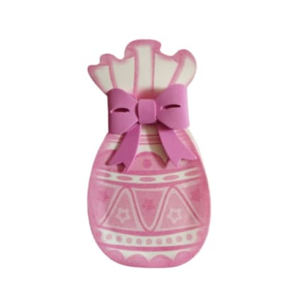 Cestinha Ovo de Páscoa Rosa