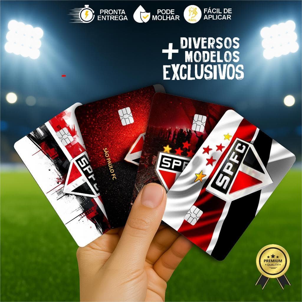Adesivo Película para Cartão | Times Brasileiros, Times S P, Futebol, Tricolor
