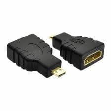 Conector Adaptador Micro HDMI para HDMI Fêmea para TV Monitor e Projetor