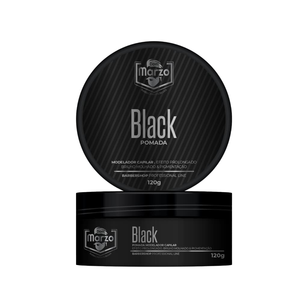 Pomada Capilar Pasta Modeladora Efeito Black Escurecedor 120g