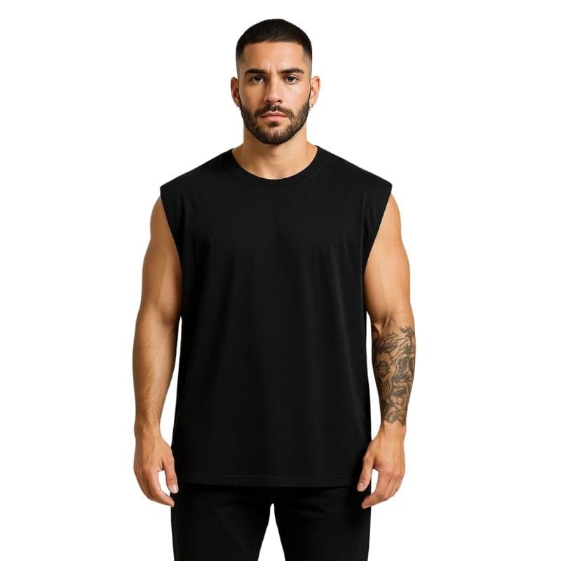 Camiseta Regata Oversized Masculina 100% Algodão Fio 30.01 Estilo e Conforto P ao GG