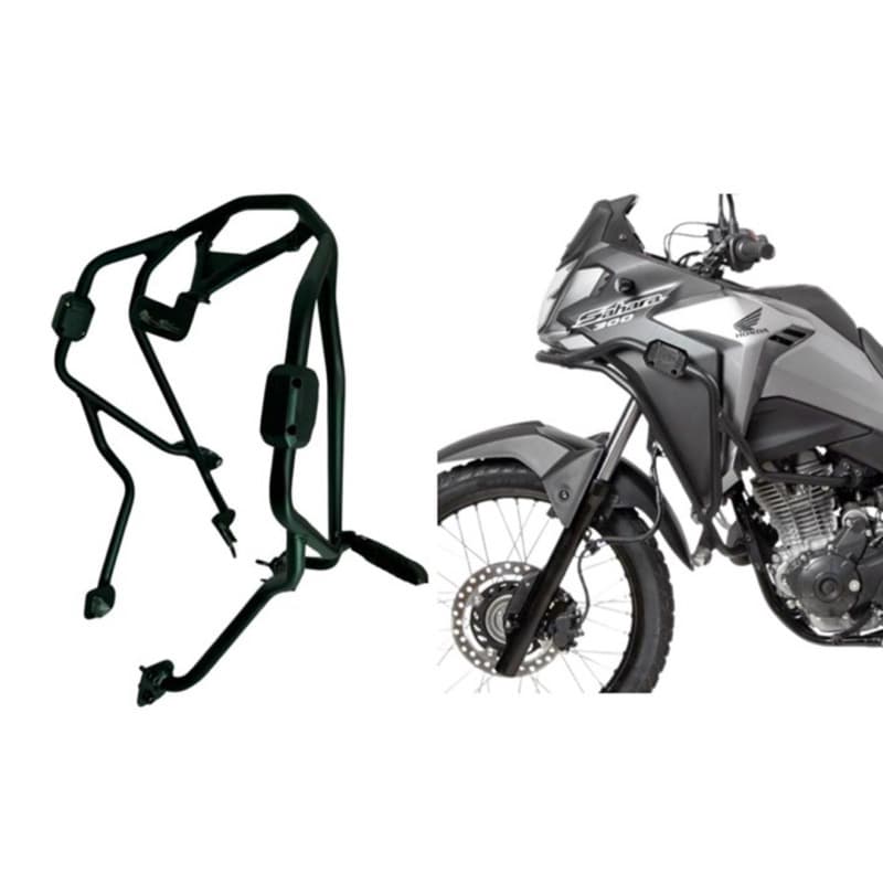 Protetor Carenagens Honda Xre Sahara 300 2024 2025 2026 Preto Fosco C/Pedaleira - Mt Acessorios