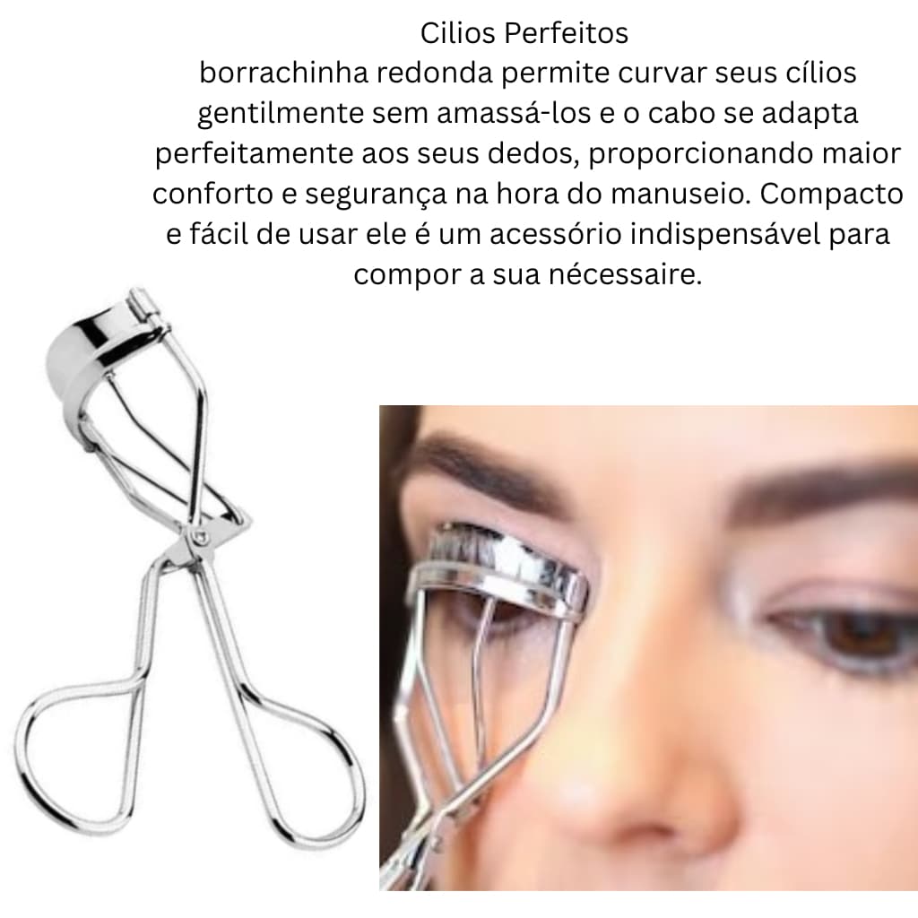 Curvador de Cílios Profissional Curvex Modelador de Cílios Maquiagem
