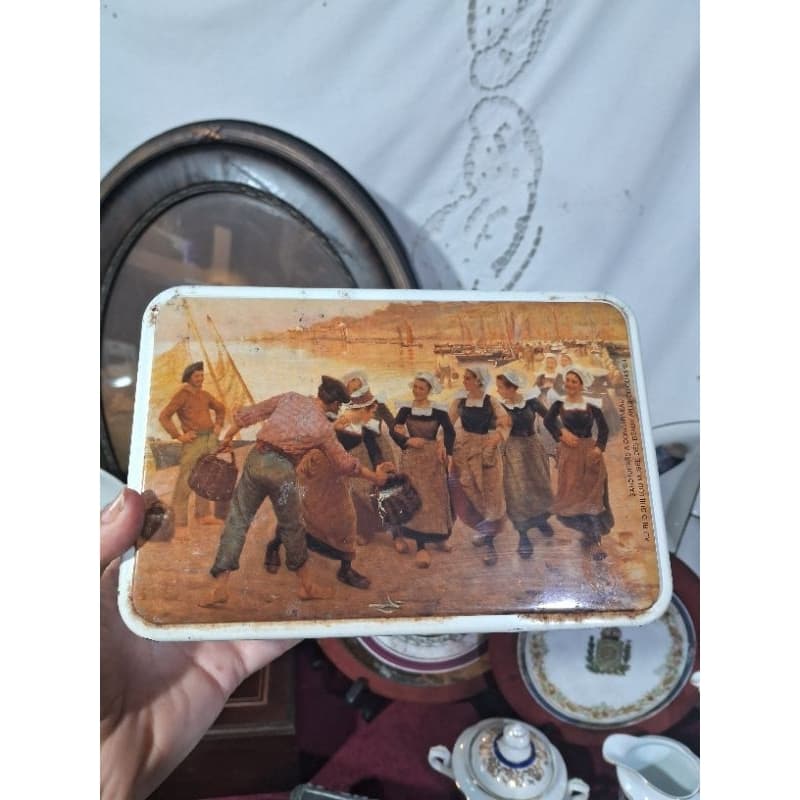 lata de Biscoito, decoração europeia/francesa
