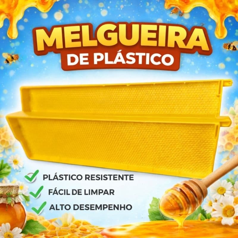 Kit Quadro Caixilho Melgueira Plástico Padrão Langstroth Apiario Apicultura Abelha Colmeia