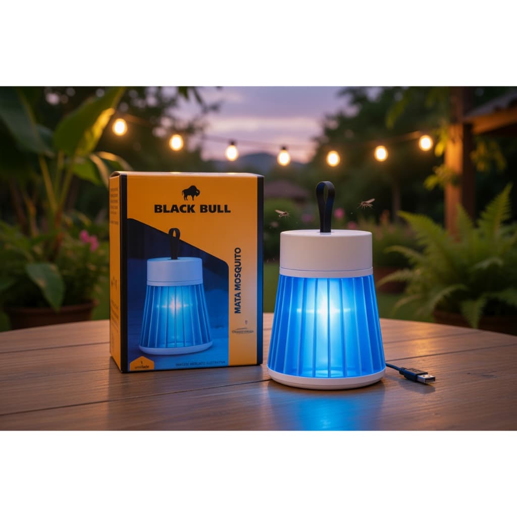 Luminaria Elétrica Portátil Usb Repelente Mosquitos Anti Insetos Mata Mosquito Casa Jardim