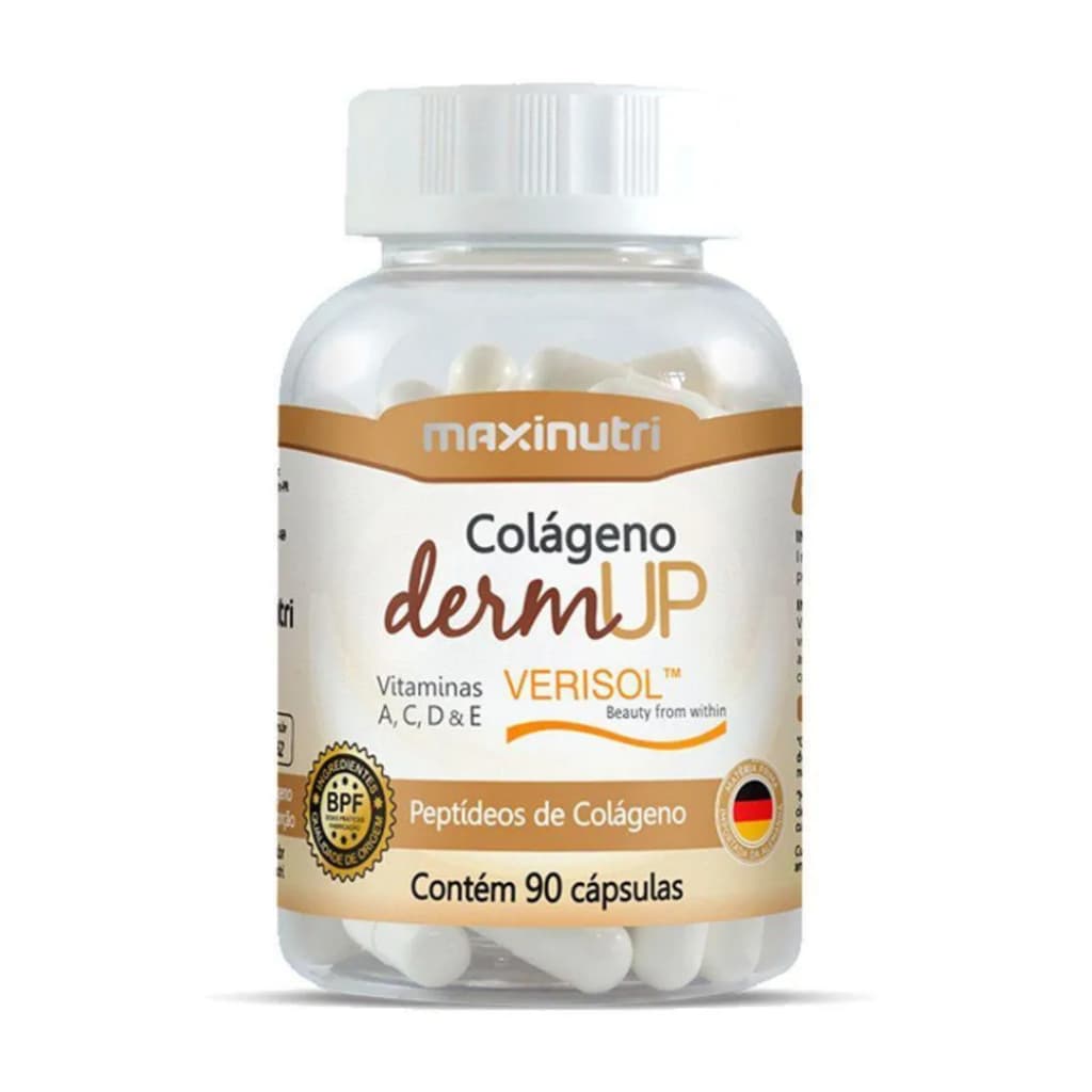 Derm Up Verisol Peptídeos De Colágeno 90 Cápsulas Maxinutri