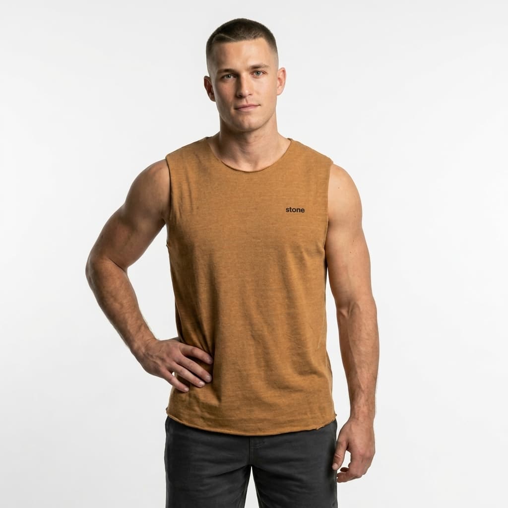 Regata Estonada Machão | 100% Algodão | Com Logo Emborrachada | Stonewear