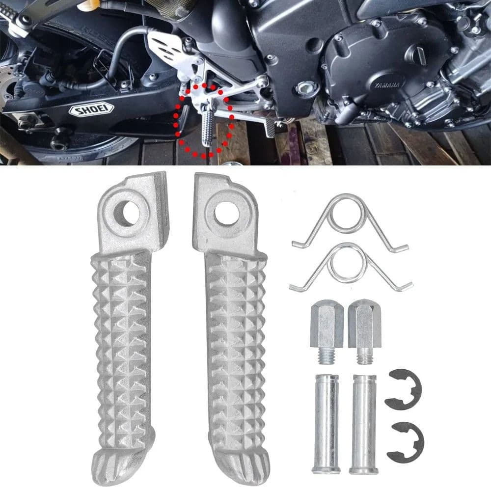 Pedaleira Dianteira Moto Yamaha Antiderrapante  MT03 MT09 MT07 R15 R3 R6 R1 R25 FZ1 FZ6 YZF600 YZF1000