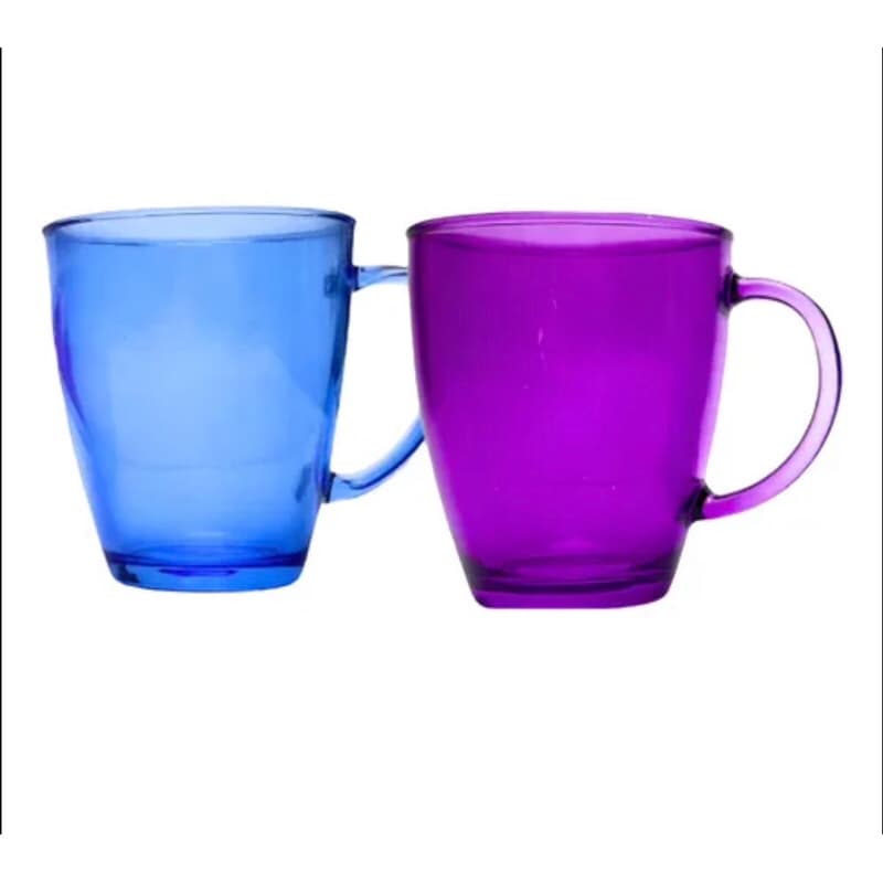 Conjunto de Canecas de Vidro Colors 350 ml 02 Peças