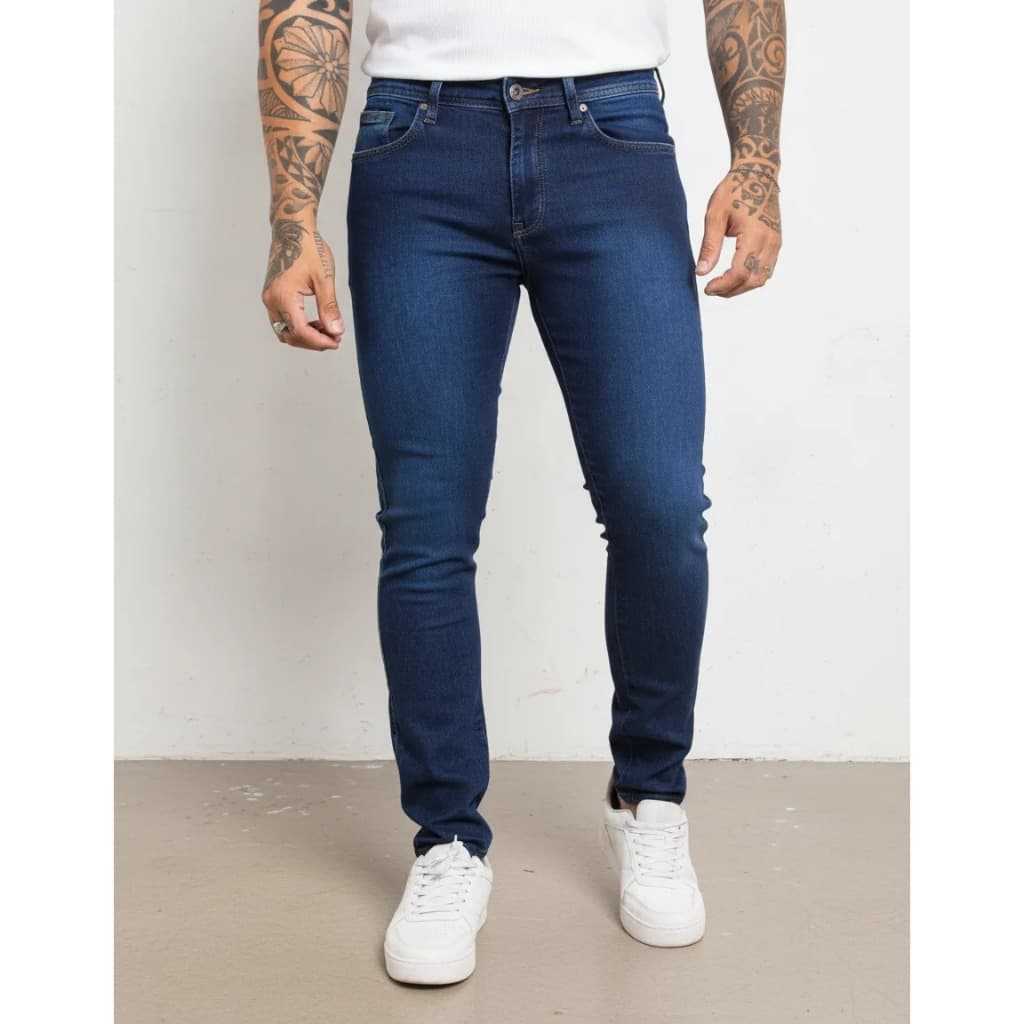 Calça Jeans Masculina Skinny Com Elastano Mike Store