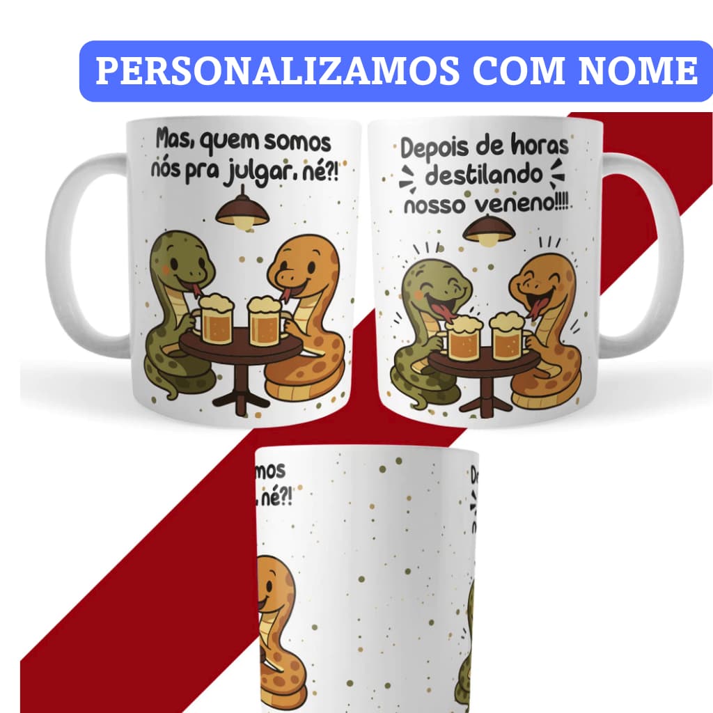 Caneca Xícara Personalizada com Nome Mas, quem somos nós pra julgar, né?