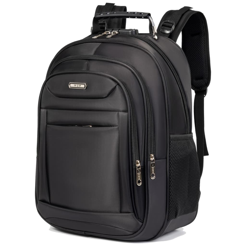 Esta mochila grande unissex possui compartimentos e ampla capacidade, acomodando laptops de até 17 polegadas.-1114