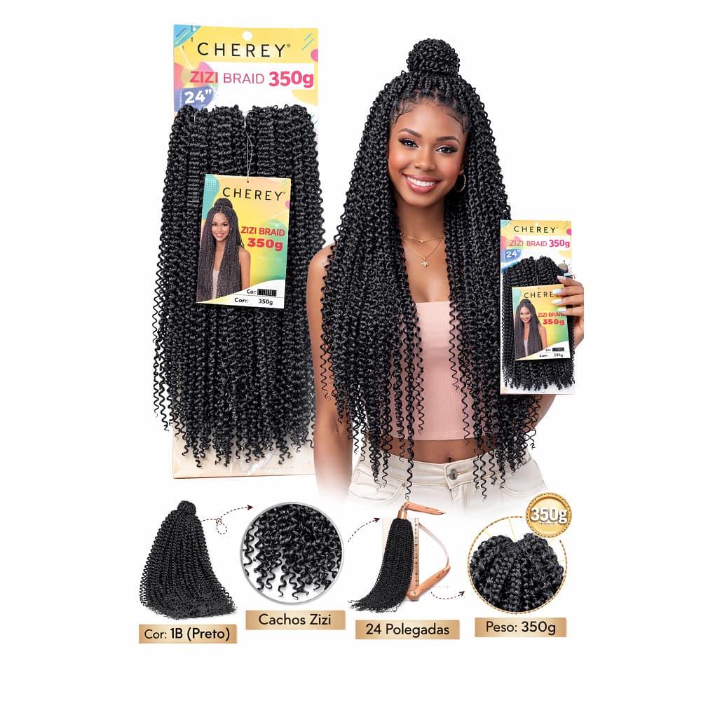 Cabelo Kanekalon Micro Zizi Miojo Miojinho Pacotão 350gramas