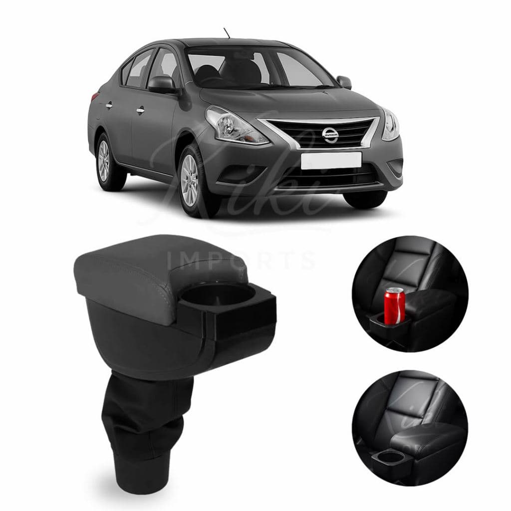 Apoio de Braço Encosto Nissan March e Versa 2011 a 2020 Console Central C/ Porta Copos e Porta Objetos