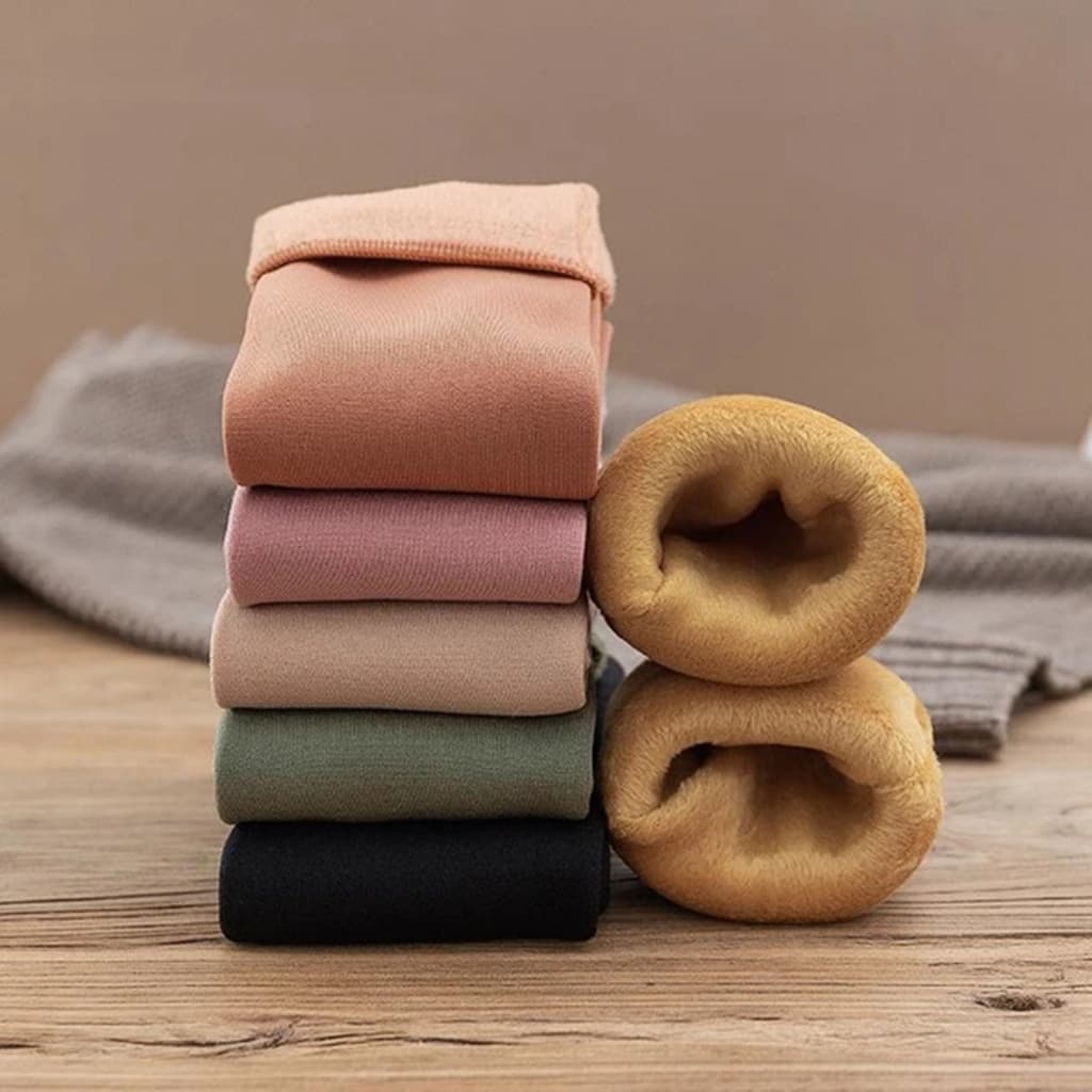 Meia Peluciada Térmica Masculina ou Feminina Frio Quente e Esquenta Muito Aveludade Flanelada