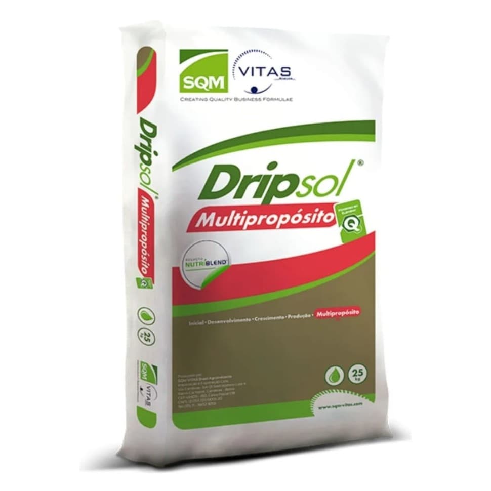 Fertilizante Dripsol Multipropósito 18-18-18 + Micros Fertilizante 25kg