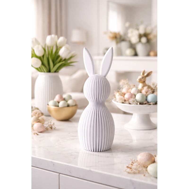 Coelho Decorativo de Páscoa em 3D | Enfeite Fofo e Elegante para Decoração