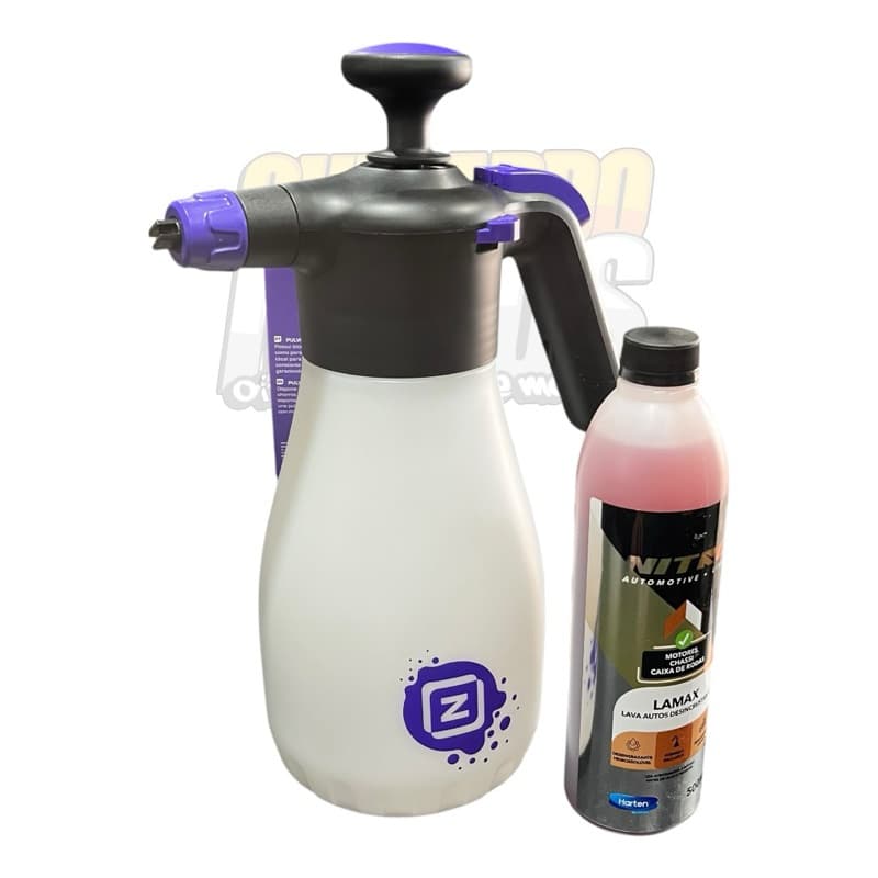 snowfoam manual Pulverizador zacs 1,8L +shampoo LAMAX 500ml nitro- snowfoam