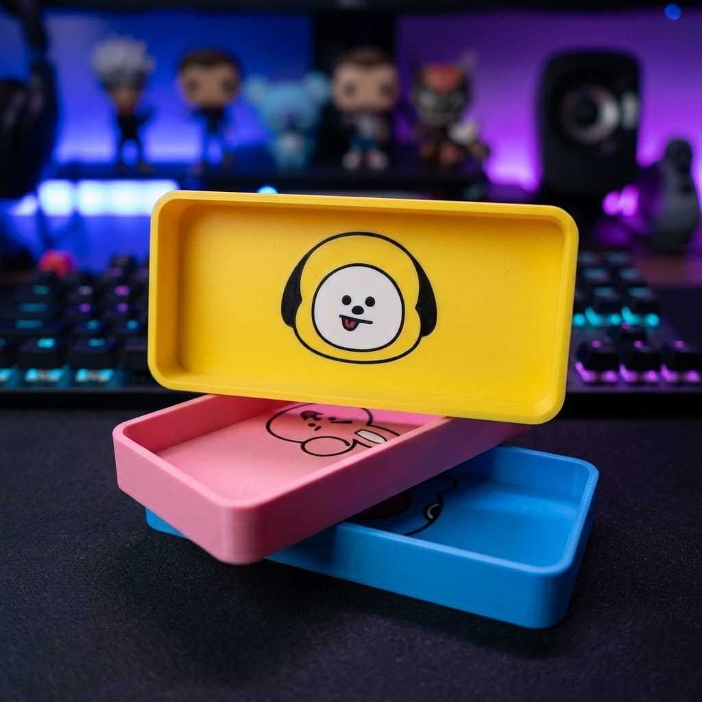 Decoração de Mesa Kpop ARMY - Suporte Porta Objetos e Óculos BT21 BTS