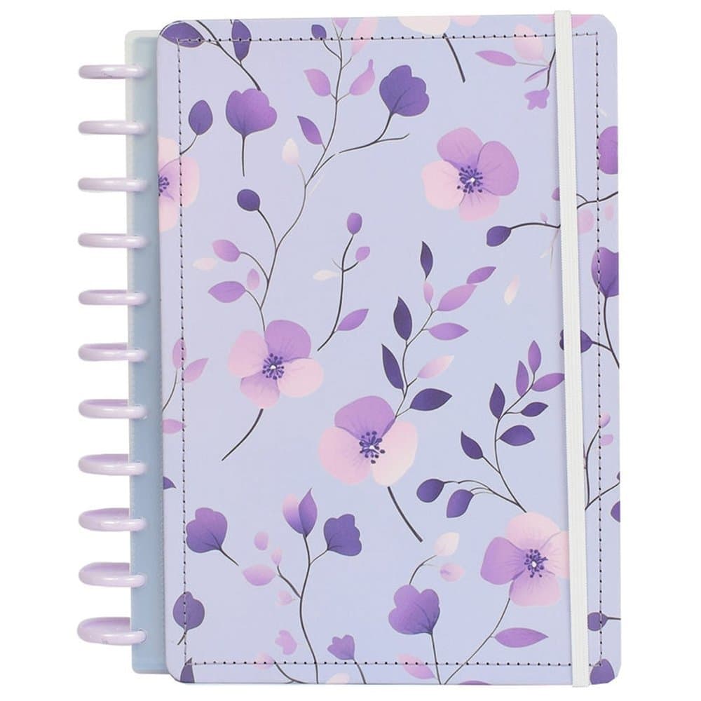 Caderno Inteligente Violeta Grande G Capa Dura Diskô Reposicionável 80 folhas