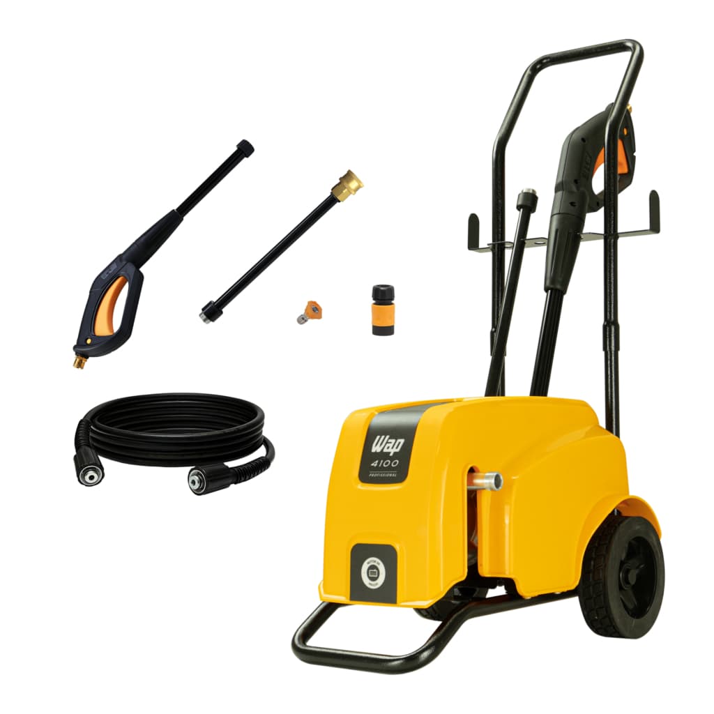 WAP Lavadora de Alta Pressão Profissional 4100, Intensivo, 420L/h, com Motor de Indução, 1650psi 1500W