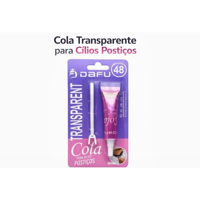 Cola Transparente para Cílios Postiços DAFU | À Prova D’Água – Longa Duração