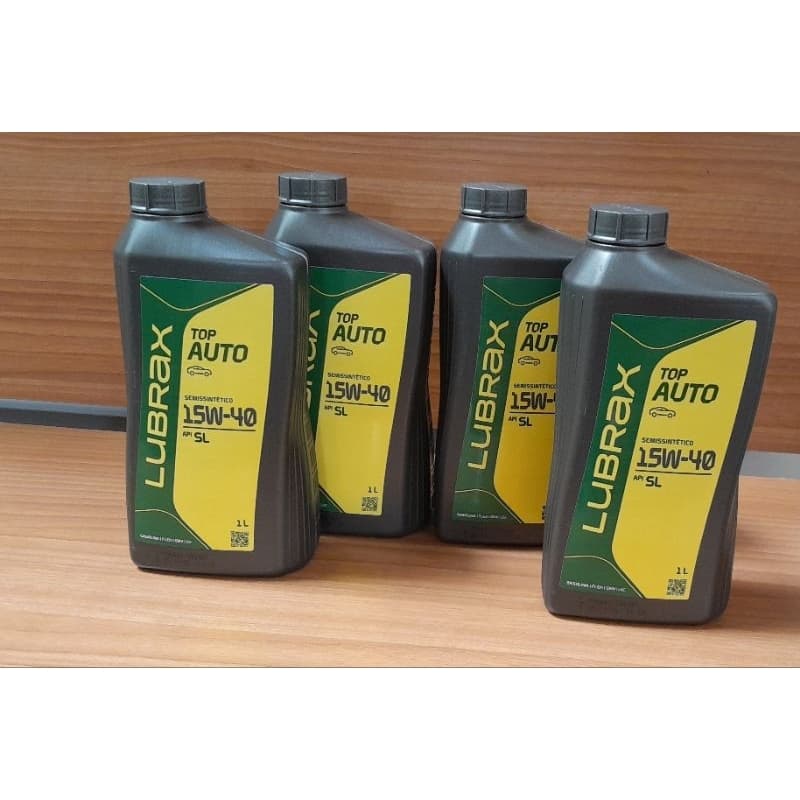 KIT 4 ÓLEOS LUBRAX 15W40 SEMISSINTÉTICO TECNO SL