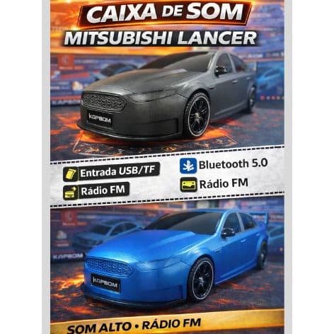 Caixa de Som Bluetooth WS-X3360 Estilo Mustang/Lancer – 10W Potente, FM USB TF Som Alto