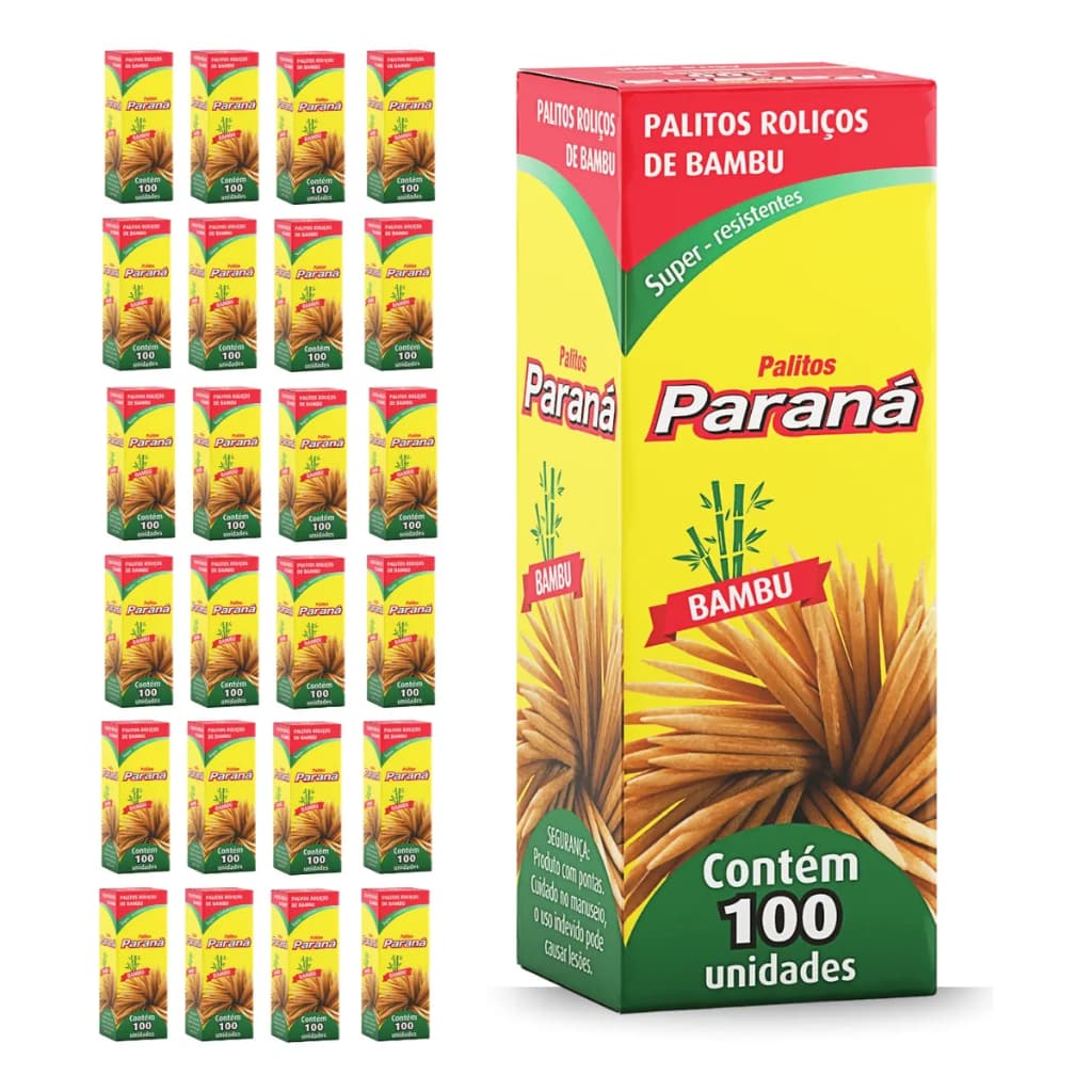 1000 Un Palito Petisco Bambu Paraná (10x100)