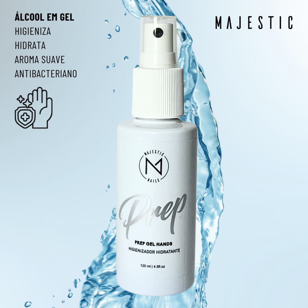 PREP GEL HANS (Higienizador Álcool em gel) 120ml Majestic Nails