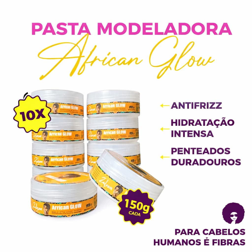 10 Pasta Modeladora 150g Baby Hair Fixação Incolor