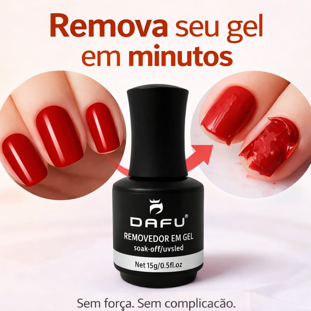 Removedor de Esmalte em Gel Dafu 15ml Profissional para Unhas Gel UV LED